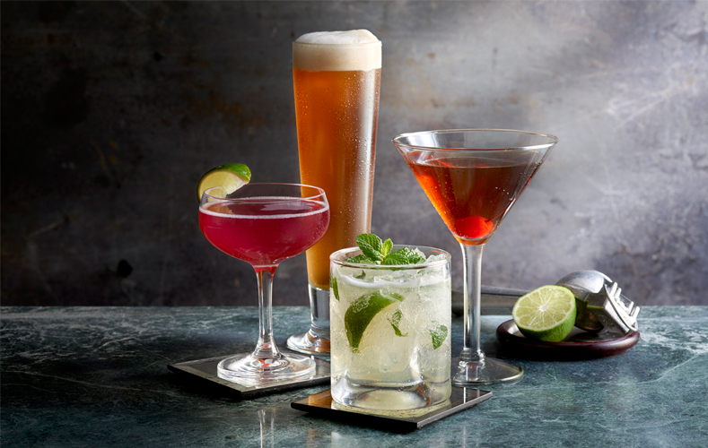 Variety of cocktails from Morton’s