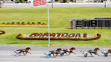Overhead view of Saratoga Raceway