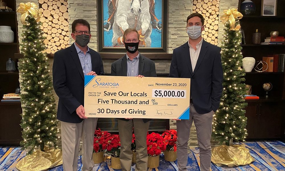 Saratoga Casino Hotel to Donate $100,000